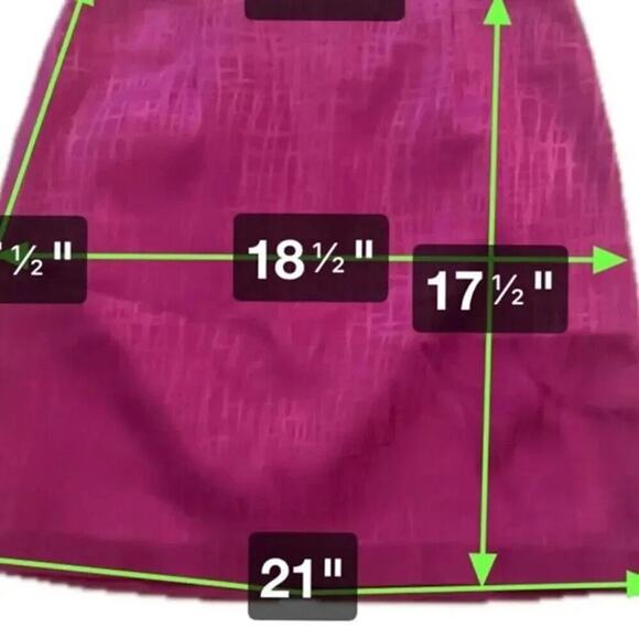 Cache Women’s Hot Pink Textured A-Line Skirt Size 8 Career Cocktail Party - Picture 3 of 4